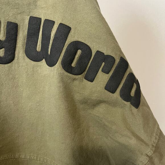 Walt Disney World Spirit Jersey Olive Women's Slouchy Sweatshirt Comfy Lounge M - Picture 8 of 11